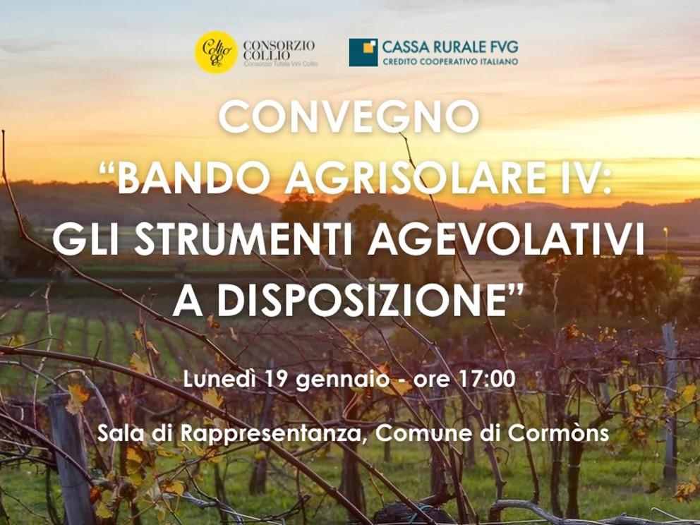 Convegno "Bando Agrisolare IV: gli strumenti agevolativi a dispos